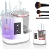 Image of Electric Makeup Brush Cleaner Rechargeable Makeup Brushes Cleaning Tool Automatic Makeup Brush Cleaning Stand Device