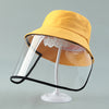 Image of Child Protection Products Hot Buy Anti-spitting Protective Hat Dustproof Cover Kids Boys Girls Fisherman Hat