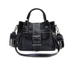 Image of Double Leather Bucket Bag Handbag