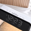 Image of Creative 3 In 1 Bedside Lamp Wireless Charging LCD Screen Alarm Clock  Wireless Phone Charger