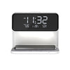 Image of Creative 3 In 1 Bedside Lamp Wireless Charging LCD Screen Alarm Clock  Wireless Phone Charger