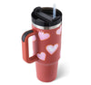 Image of Coffee CUP 40 Oz Tumbler With Handle Straw Insulated, Stainless Steel Spill Proof Vacuum Coffee Cup Tumbler With Lid Tapered Mug Gifts For Valentine Lover Suitable For Car Gym Office Travel