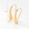 Image of Geometric Metal Glossy Surface Ear Hook