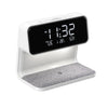 Image of Creative 3 In 1 Bedside Lamp Wireless Charging LCD Screen Alarm Clock  Wireless Phone Charger